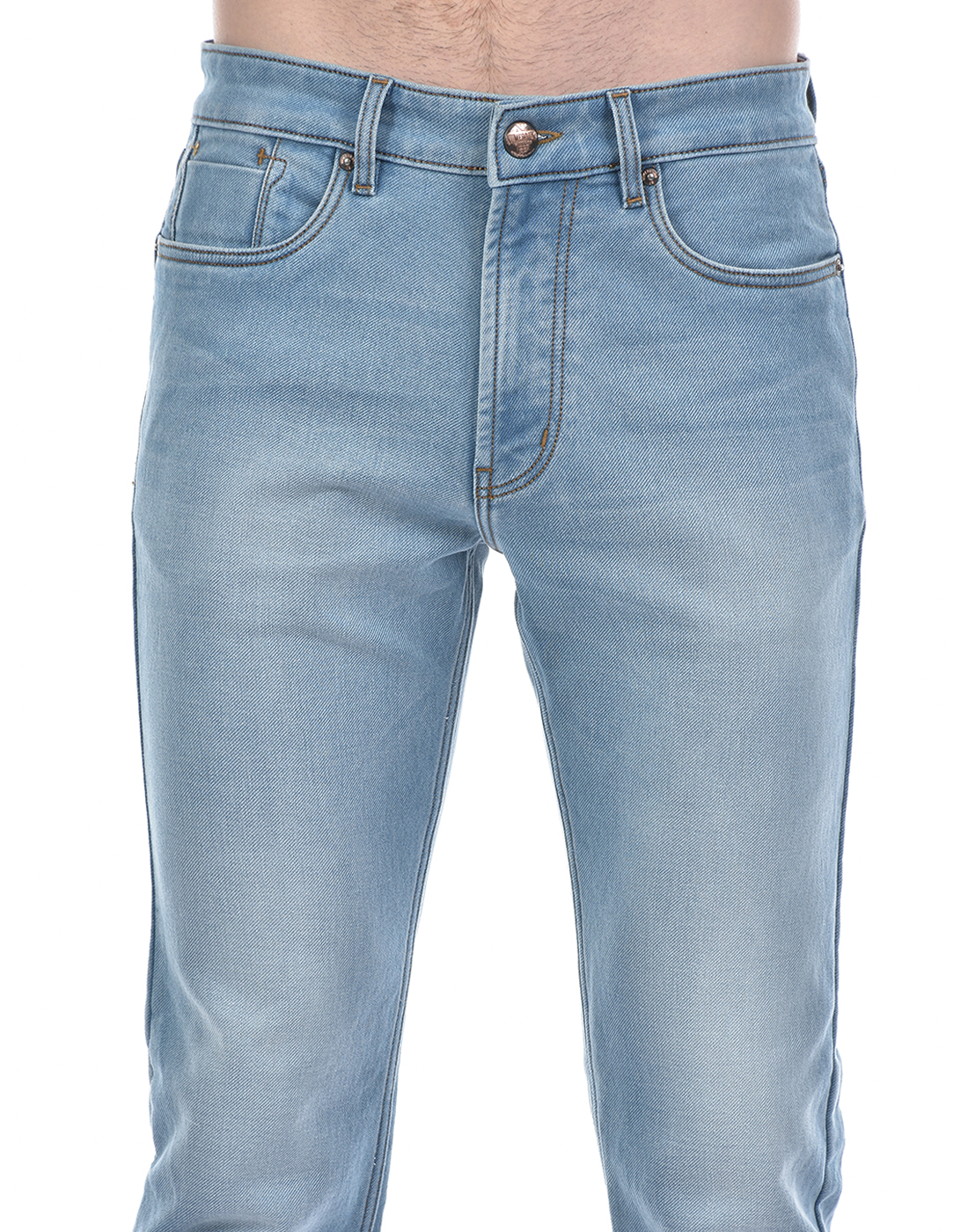 Numero Uno Men Solid Light Blue Jeans